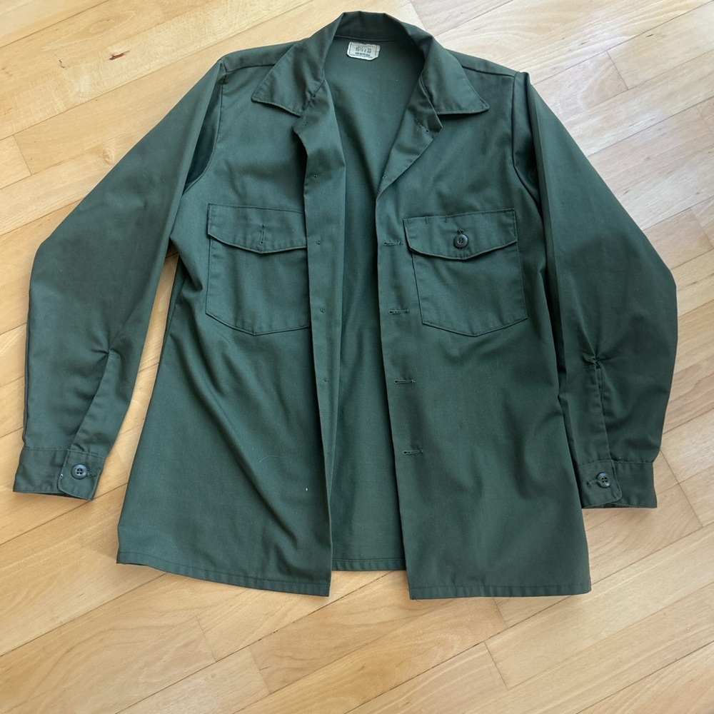 Vintage Green military utility jacket